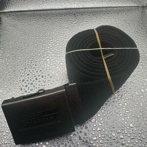 Dickies Black Woven Belt with Metal Buckle